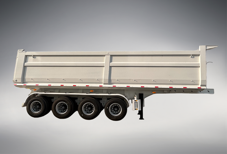shacman rear dump semi trailer