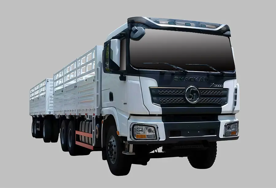 shacman cargo fence full traile-1