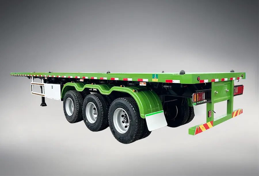 shacman flatbed semi trailer (1)