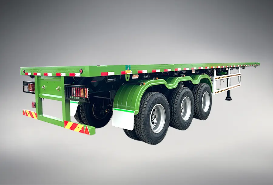 shacman flatbed semi trailer (2)
