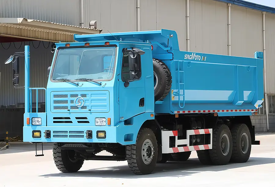 Shacman Offset Dump Mining Truck (5)