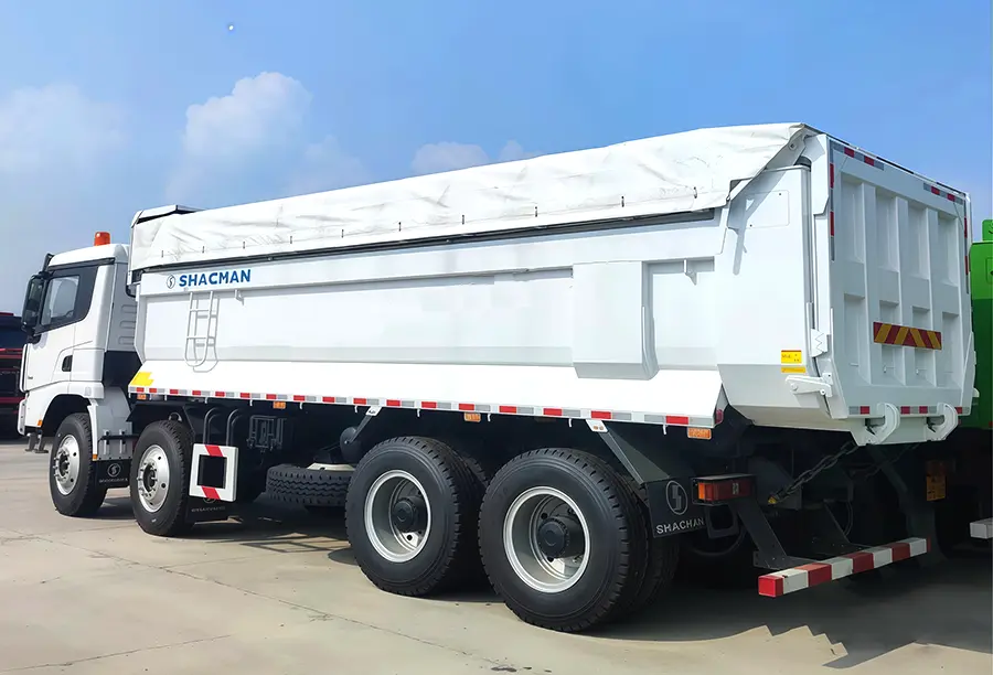 Shacman X3000 8X4 Dump Truck With Tarpaulin (3)