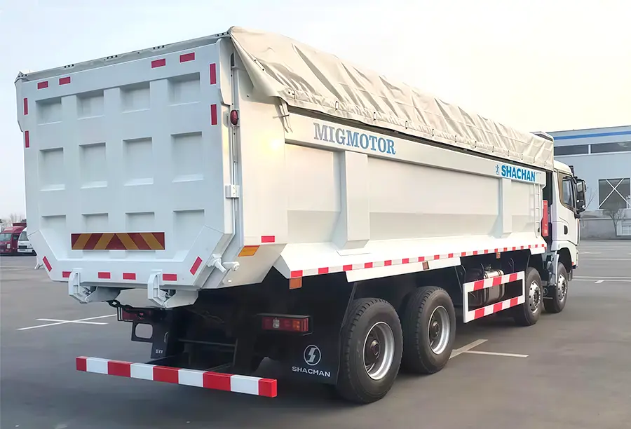 Shacman X3000 8X4 Dump Truck With Tarpaulin (4)