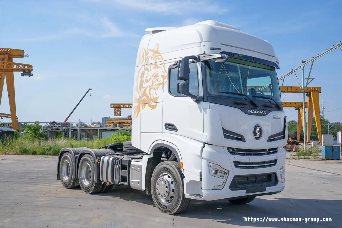 White Shacman X5000 tractor truck head for sale in Libya
